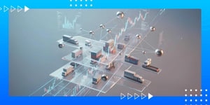 Abstract business and supply chain ecosystem illustrating collaboration, execution, and performance in modern retail partnerships.
