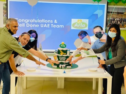 Arla Foods Team Celebrates #1 Supplier Advantage Report