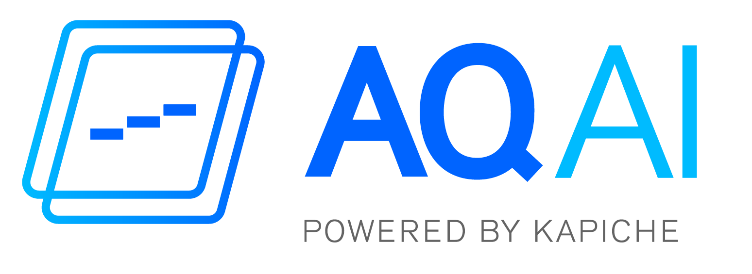Logo of new Advantage Group International product logo: AQAI (Advantage Qualitative Artificial Intelligence) powered by Kapiche